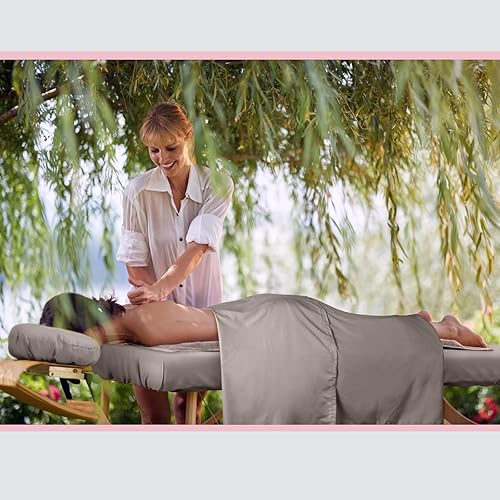 Miniatura 7 de Juego de 3 sábanas de microfibra para mesa de masaje, 3 piezas, 3 colores, cubierta plana para mesa de masaje, ligera y suave, sábana bajera para