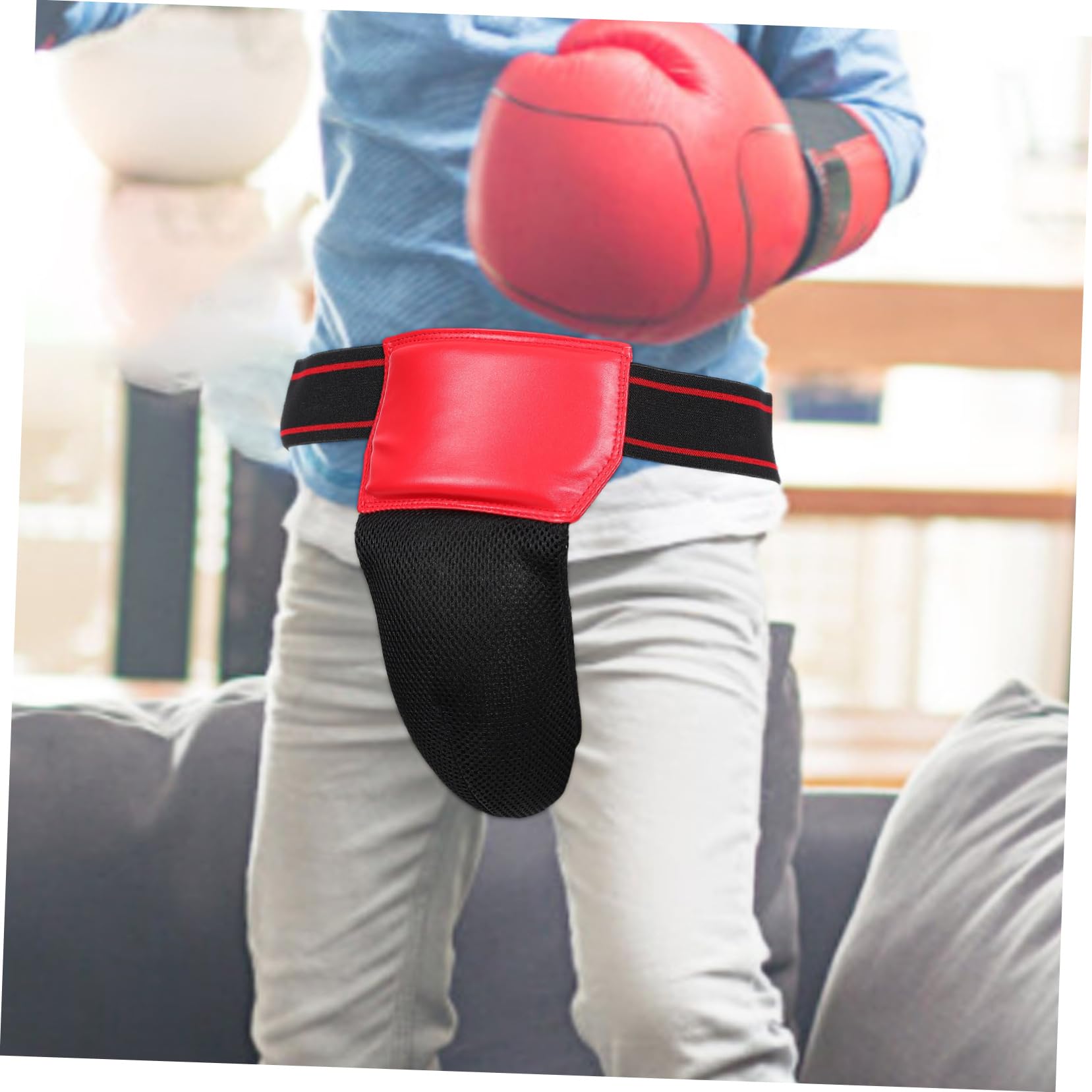 balacoo 5pcs Professional Boxing Groin Guard Breathable Mesh Crotch Protector for Training Alternative