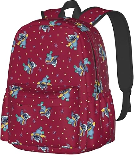 Mochila de dibujos animados, mochila de moda impresa en 3D de 16.5 pulgadas, novedad casual, mochila para computadora portátil para mujer y hombre,