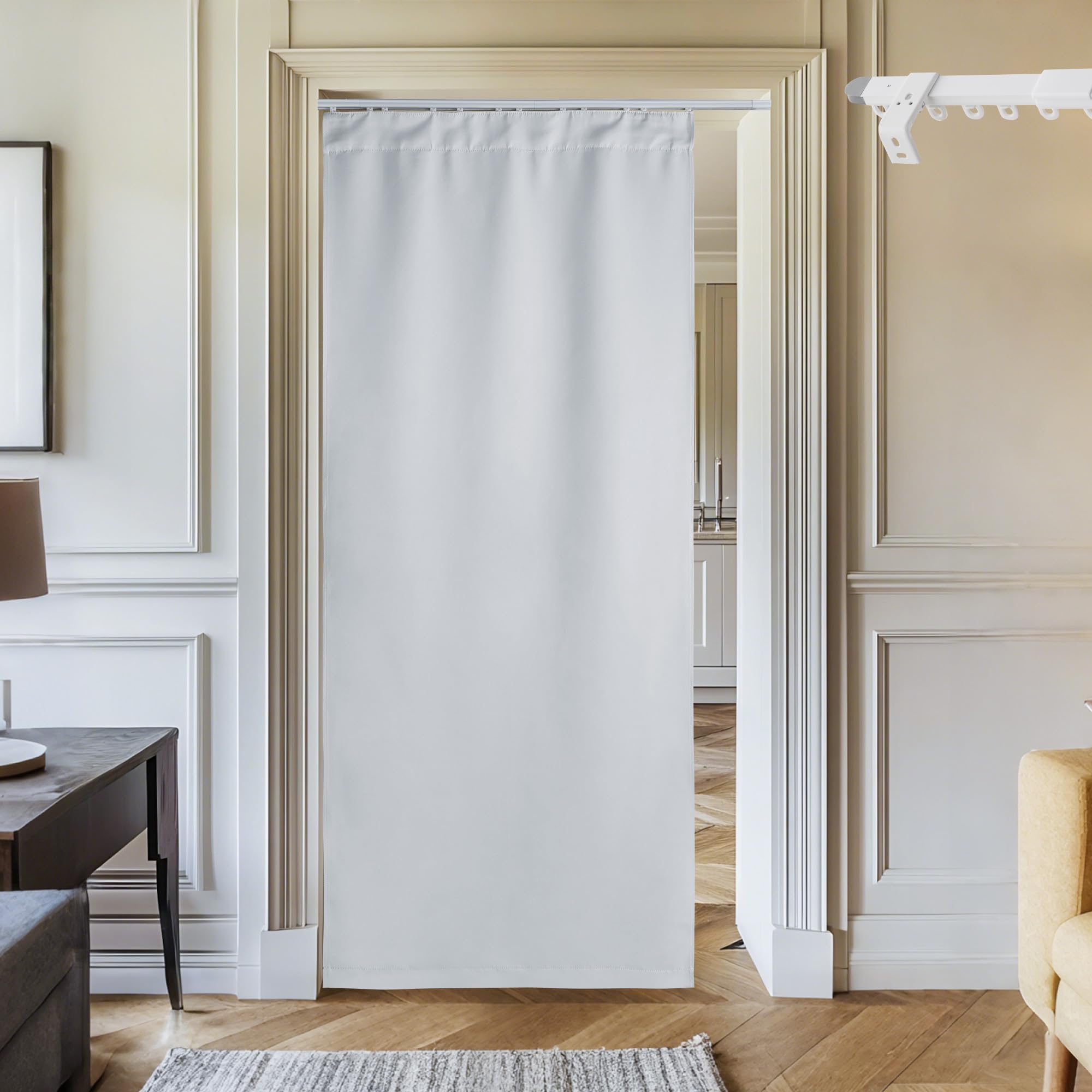 Amazon.com: NICETOWN Doorway Curtain with Adjustable Ceiling Track