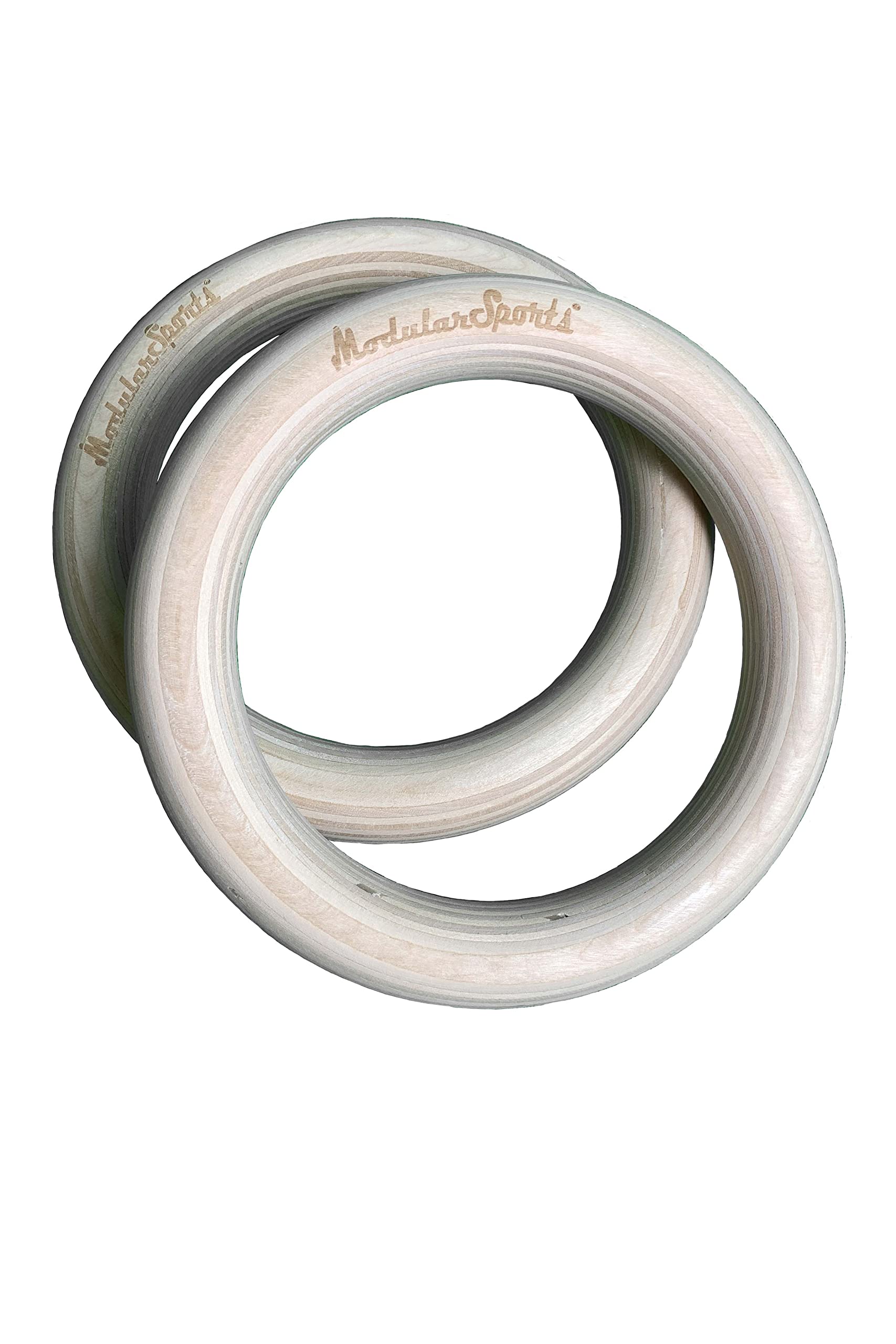 Gymnastikringe aus Holz 32mm / hochwertige Turnringe Outdoor & Indoor/belastbare Gurte mit innovativem Schnellverschlusssystem/Sport Ring Bänder mit Skalierungen