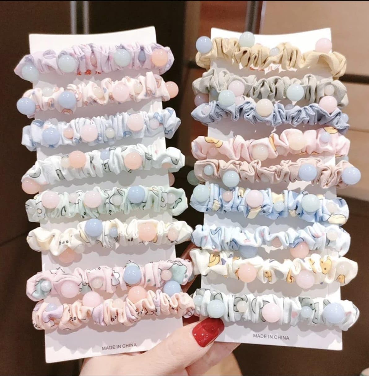 5 Pcs Skinny Hair Tie knot Crystal beads Scrunchies Headband for Women Rubber Band (Multicolor) (B0CZDBXVKT) Amazon Price History, Amazon Price Tracker