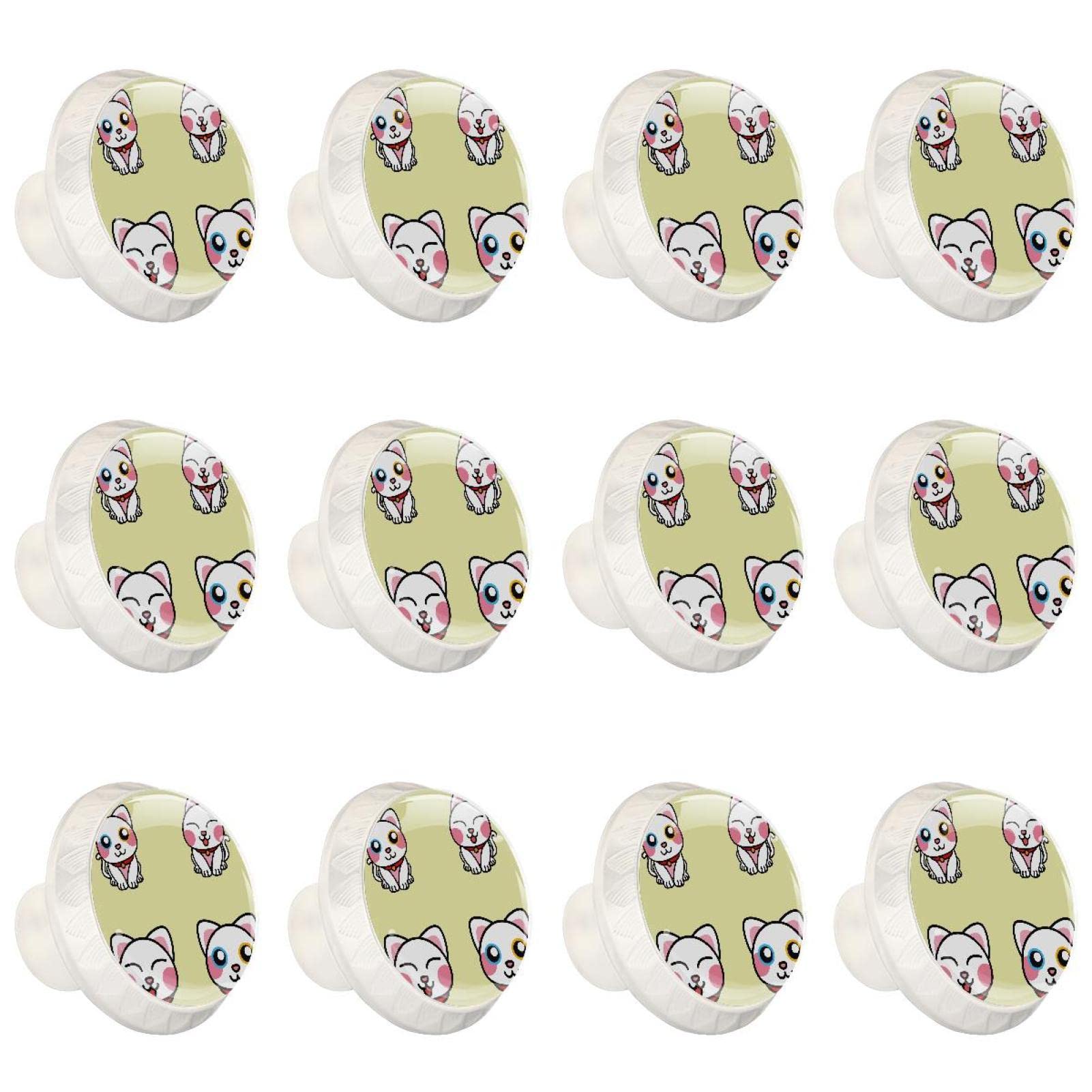 Boutons pour armoires et tiroirs chat pour décorer une chambre d'enfant
