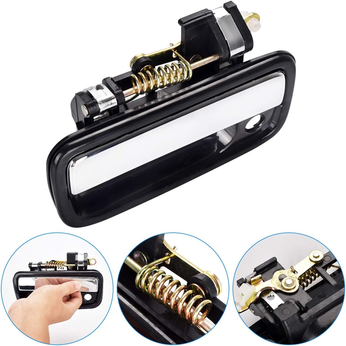 FAERSI 2pcs Outside Exterior Door Handles Front Left Driver Side & Right Passenger Side Fit for 1995 1996 1997 1998 1999 2000 2001 2002 2003 2004 Toyota Tacoma 2004-2012 Toyota Hilux 769MX 768MX