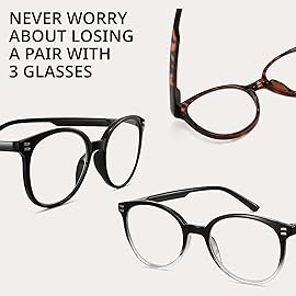 GIBLOGO Reading Glasses for Women/Men Eye Glasses Blue Light Reading Glasses Cheaters Eyeglasses