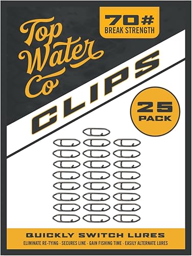 Miniatura 12 de Clips de pesca de velocidad de Top Water Co. - Acero inoxidable duradero, conector de señuelo rápido (varios tamaños)