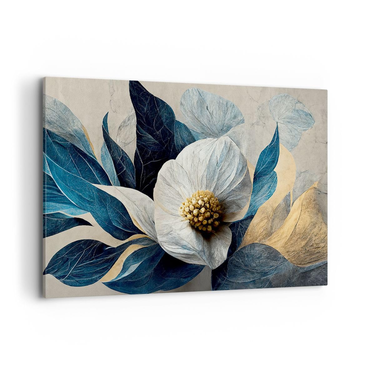 Tableau Toile Impression Fleurs Classique – 100x70cm – Décoration Murale Art Nature