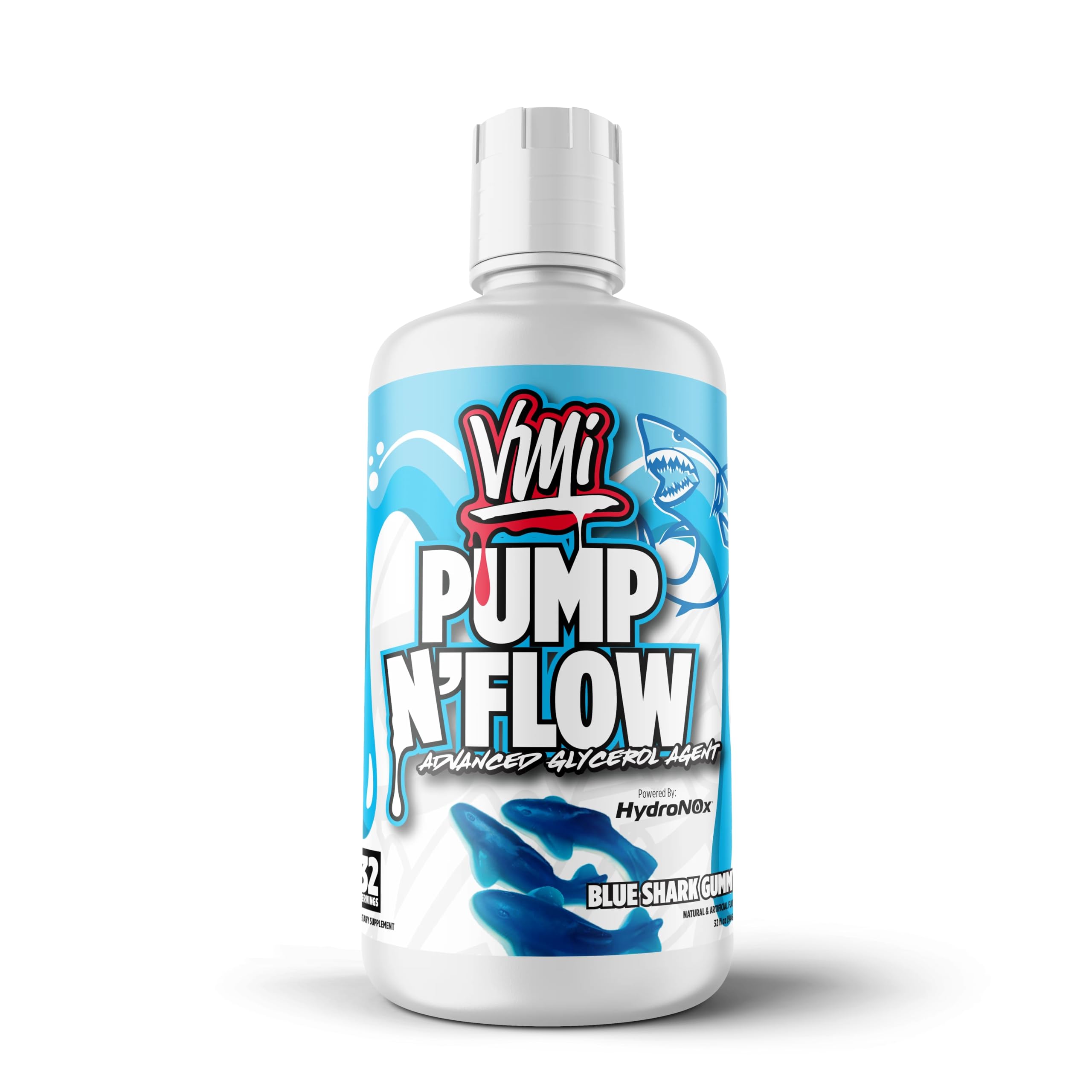 VMI Sports Pump N Flow Advanced Glycerol Agent | Stimulant Free Pre-Workout | Pumps, Hydration and Performance | Zero Sugar | 32 fl oz. 32 Servings (