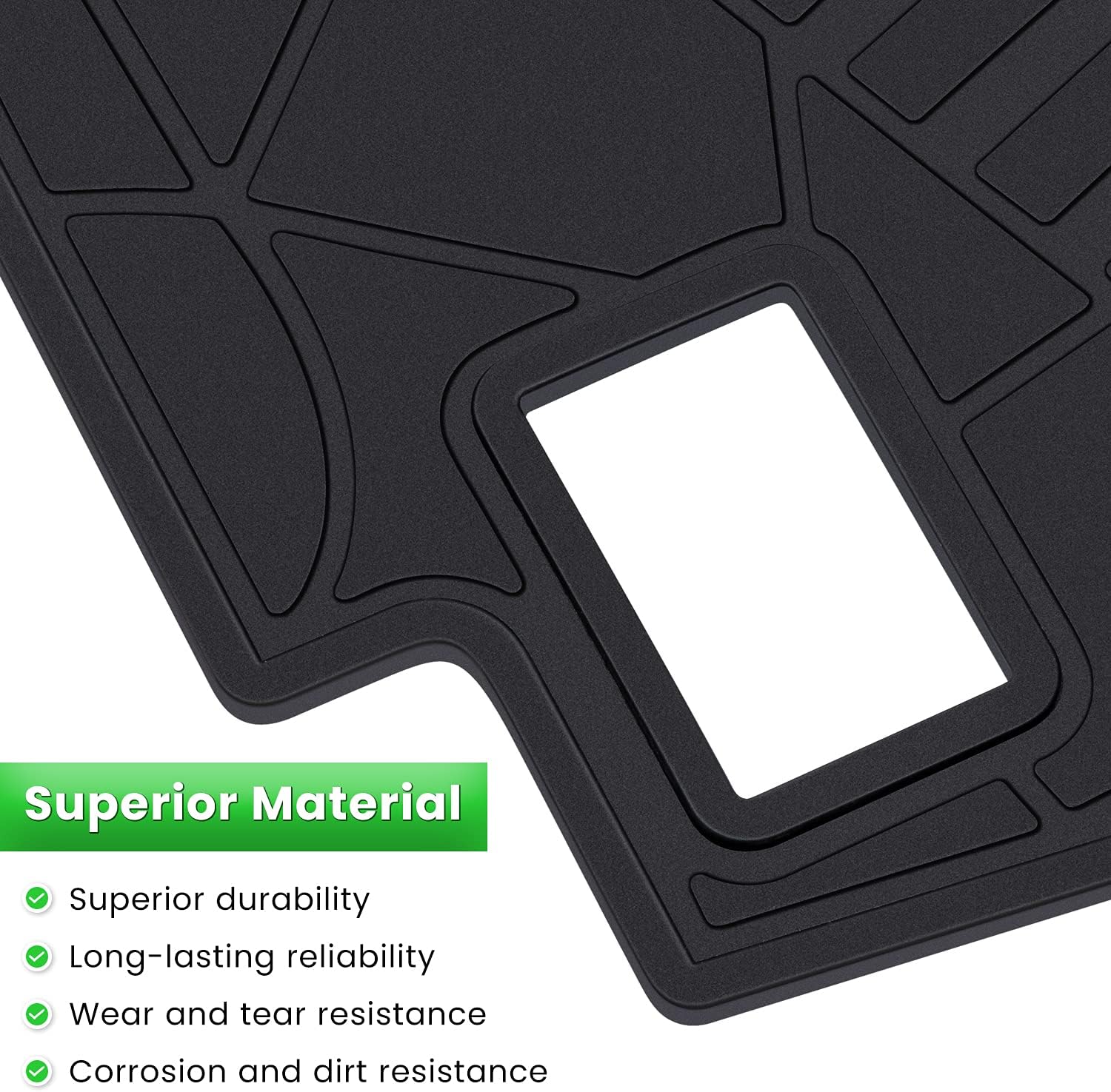 40% Off Discount E-cowlboy Trunk Cargo Liner Mat Tray for Jeep Wrangler JL JLU Unlimited 2018 2019 2020 2021 4-Door with Subwoofer Heavy Duty Rubber All Weather Custom Fit Waterproof Odorless (Black)