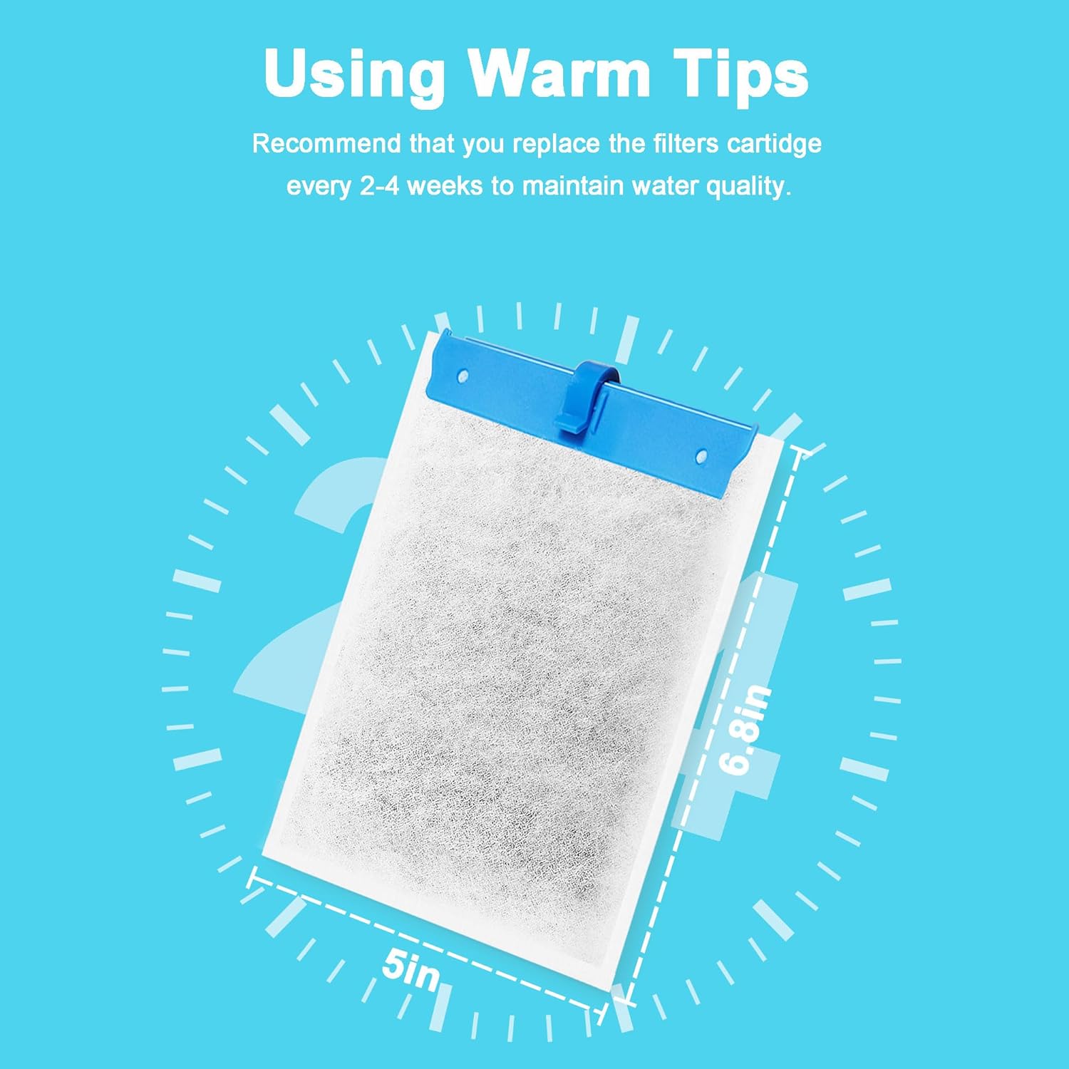 16 Pack Large Replacement Filter Cartridges Compatible with Tetra Whisper Bio-Bag Filters Large Aquarium Filter Cartridges for Whisper 20i/40i IQ20/30/45/60