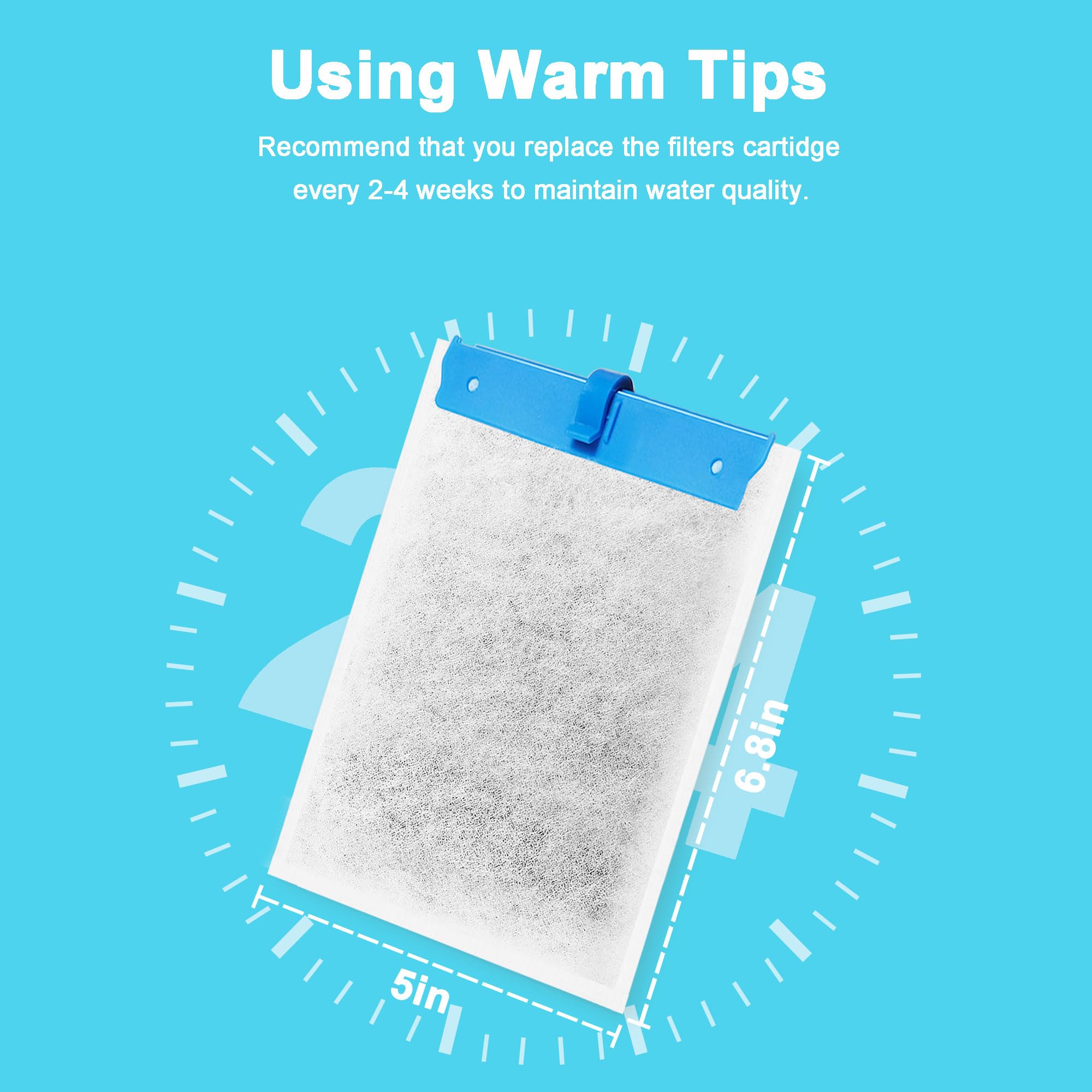Paquete de 12 cartuchos de filtro de repuesto grandes compatibles con filtros Tetra Whisper Bio-Bag, cartuchos de filtro de acuario grandes para filtros de alimentación Whisper 20i/40i IQ20/30/45/60