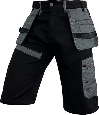 Notus Mens Workwear Short Cordura Reinforced Holster Pockets Utility Cargo Pocket Shorts