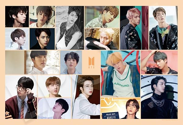 エポック社 300ピース ジグソーパズル BTS Photo Collection Jin (26×38cm) 28-712 のり付き ヘラ付き 点数券付き EPOCH - 1