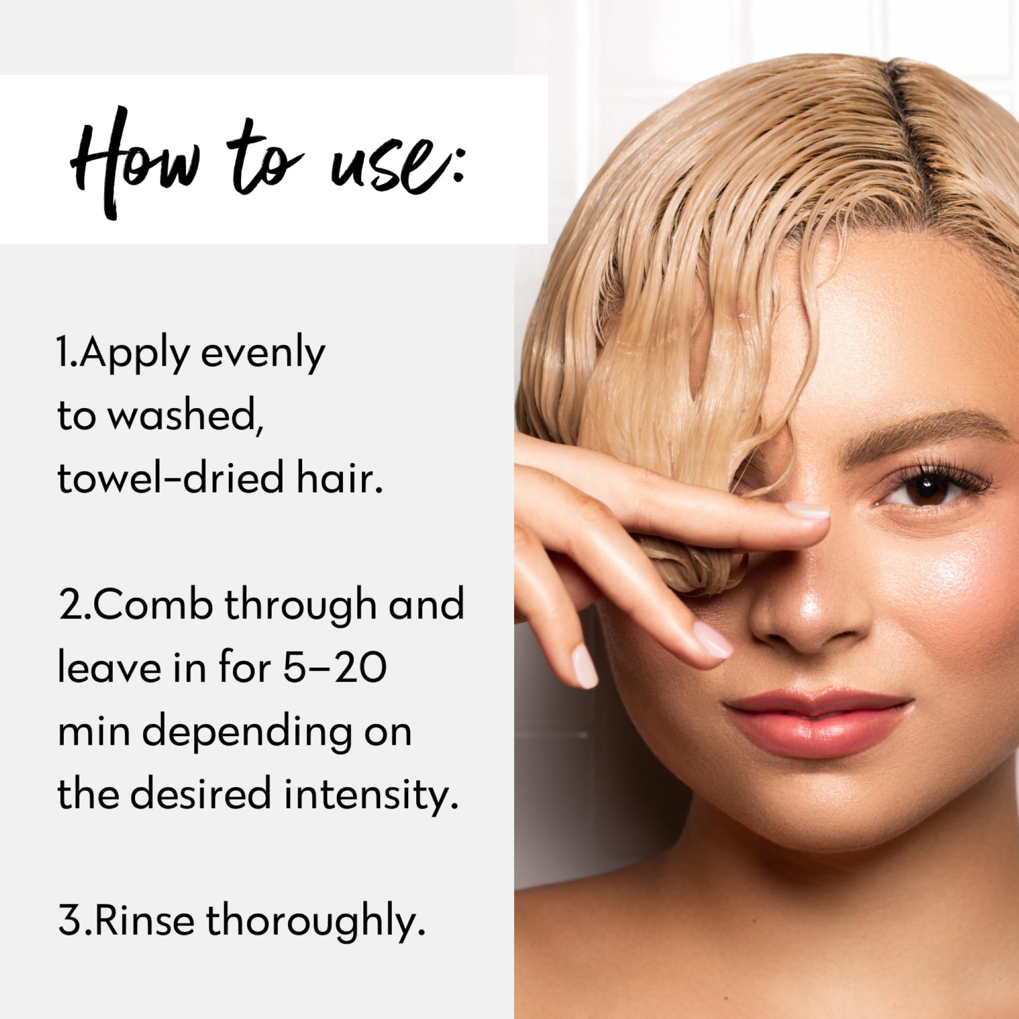 Four Reasons Hair Dye Balsamo – Vanilla Blonde – Balsamo naturale e inchiostro intensivo per capelli – Semi Permanent Blonde Hair Colour – Intensive & Gentle Colours Tint