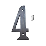 Better Home Products 484ORB Solid Brass House Number 4 Oil Rubbed Bronze 4