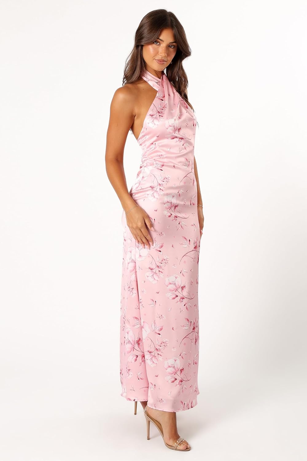 Petal & Pup Womens Mila Halterneck Maxi Dress - Image 4