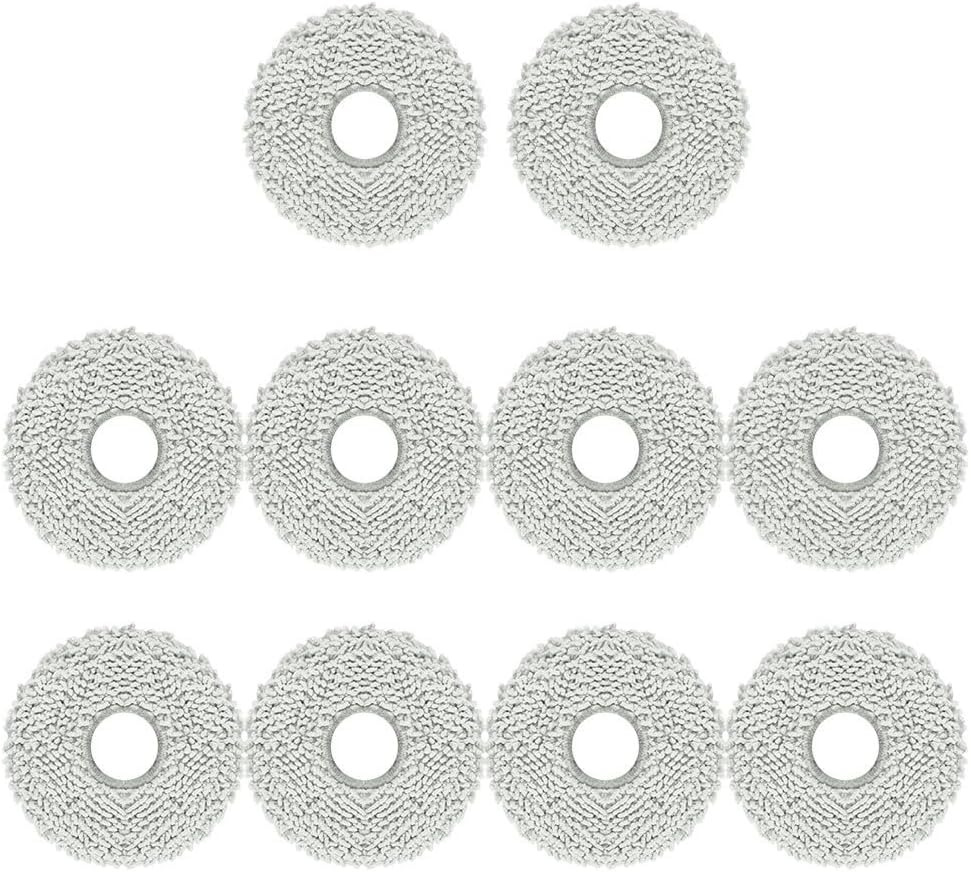Washable Microfiber Mop Pads Designed for Ecovacs For Deebot For X1 For Omni For T10 For Turbo Robot Vacuum Mop Models to Support Long-Term Usage (10 PACK)