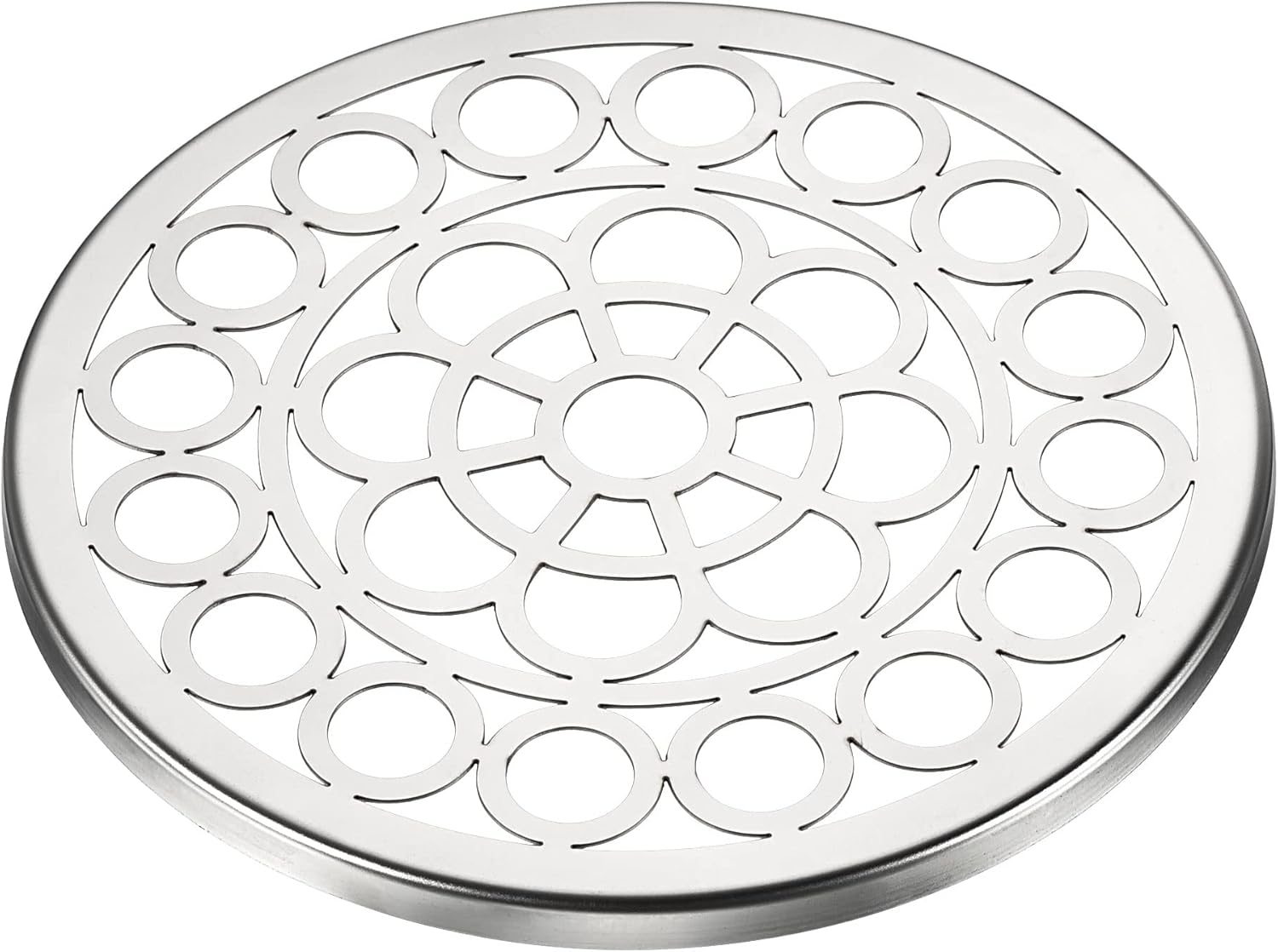 PATIKIL 3.9 Inch Flower Frog Lid, Metal Round Floral Vase Insert Arranger Window Grilles Pattern