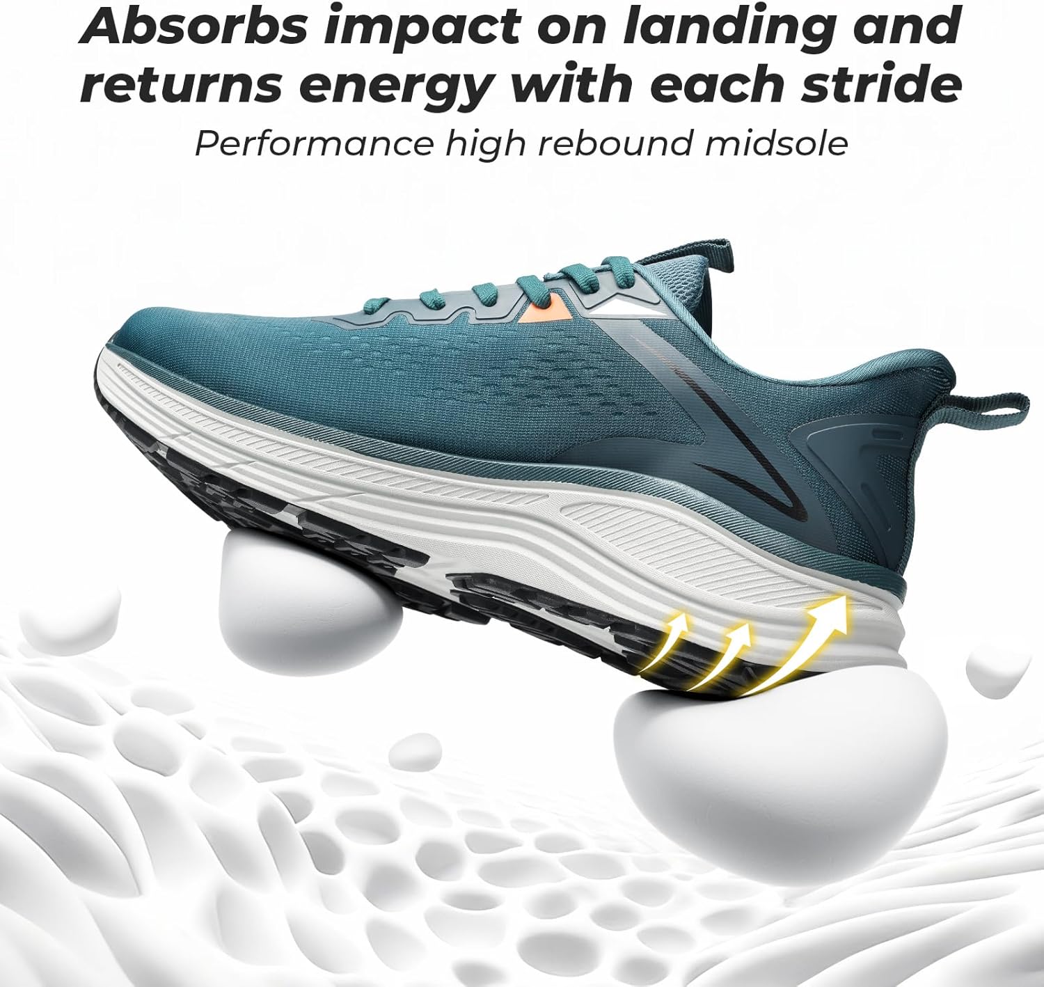 FitVille Extra Wide Shoes for Men Breathable for Gym Athletic Workout Cross Training Running, Max Cushion Wide Width Shoes for Men with Arch Support - Image 2