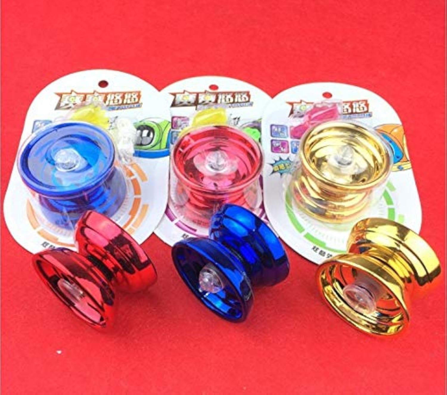 Yoyos - Kids Funny Aluminum Alloy Responsive YoYo Ball Kids Toy Entertainment Gifts for Children Beginners Learner New gold
