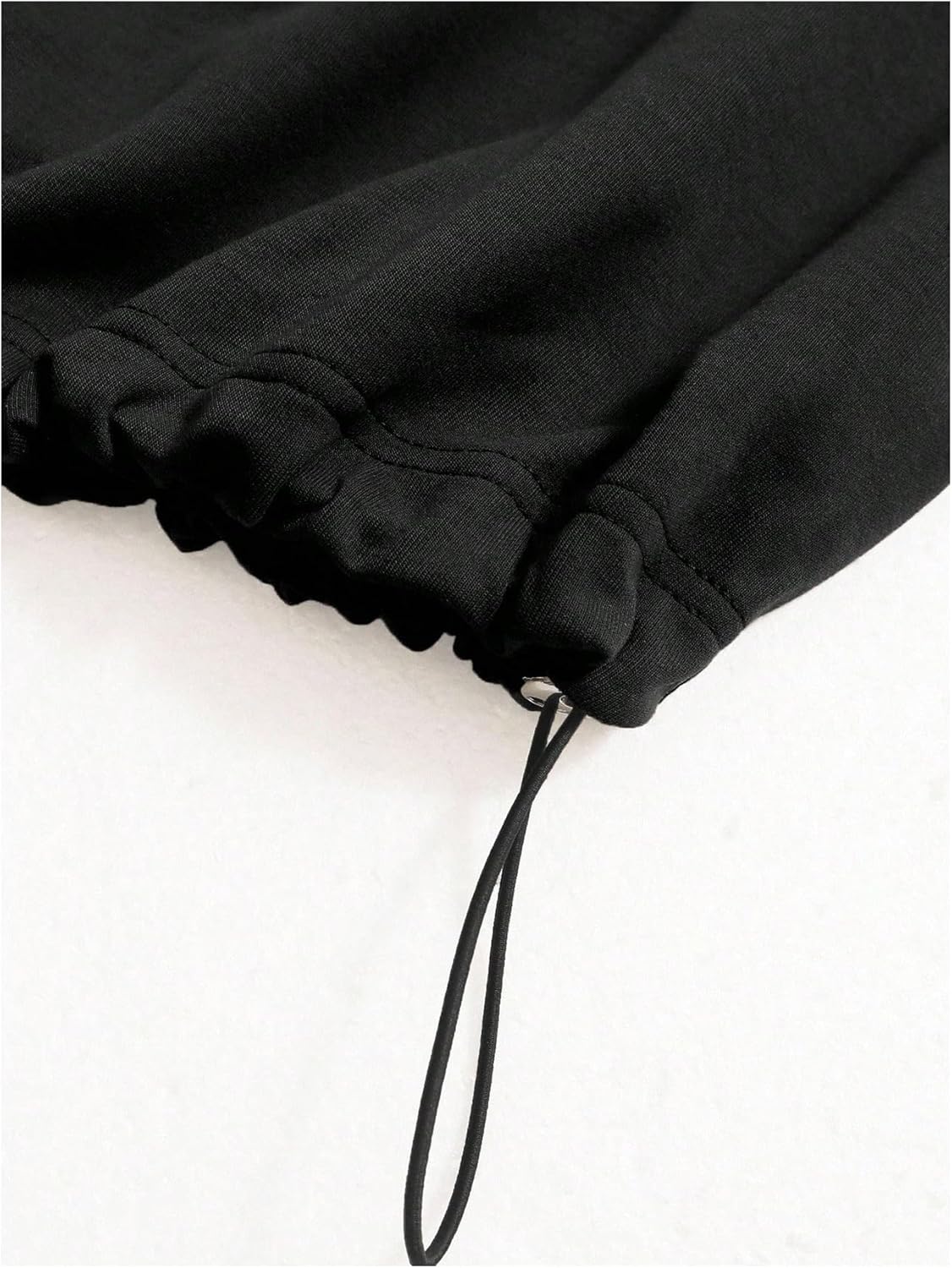 Verdusa Women's Mock Neck Sweatshirt Half Zip Pullover Cropped Sweatshirts Drawstring Top - Image 5