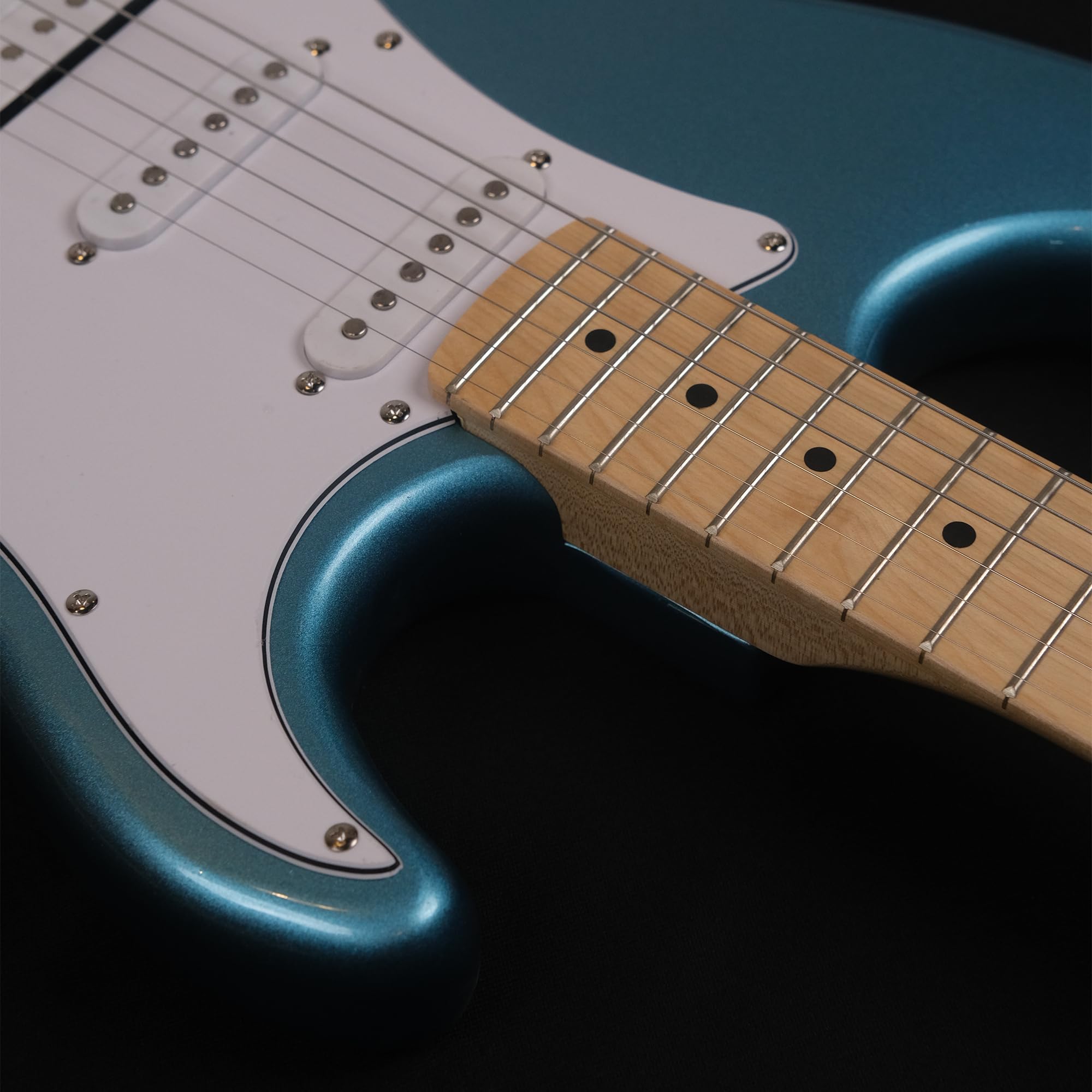 Strydom Magna ST20M Electric Guitar – Lake Placid Blue | Maple Neck & Fretboard | HSS Pickup Setup | 22 Frets | Chrome Hardware | Gig Bag Included - Image 6 thumbnail