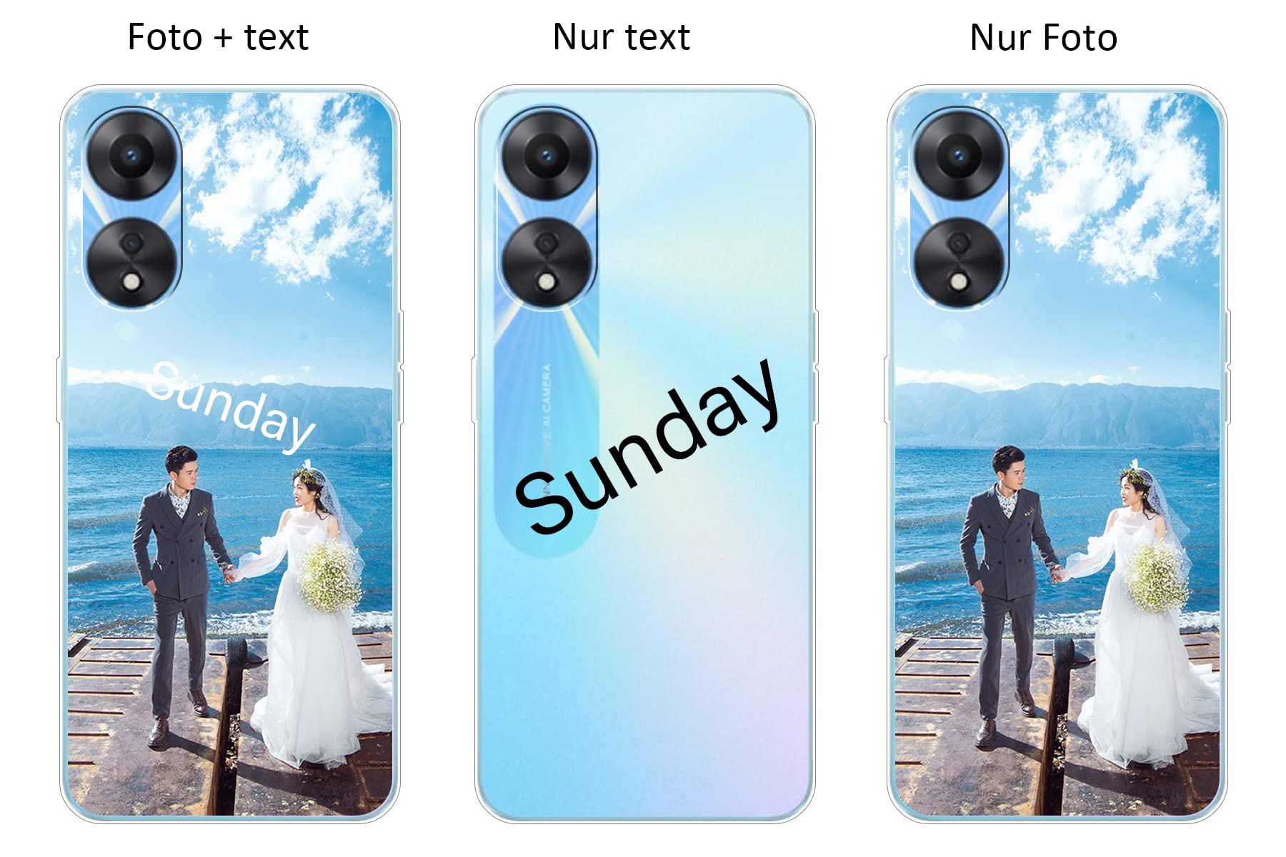 Custodia Personalizzata Per OPPO A77 5G | Cover Morbida TPU Trasparente Con Foto, Testo O Logo | Regalo Unico