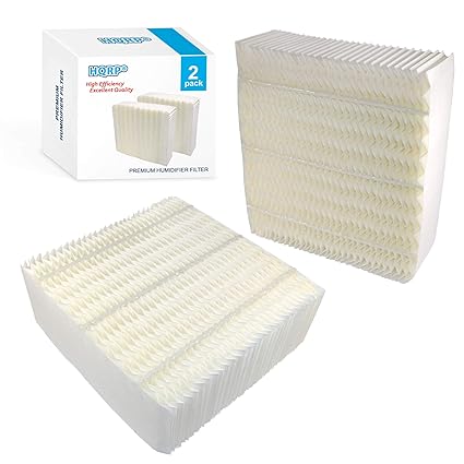 HQRP 2-pack Wick Filter compatible with Essick Air AIRCARE Bemis 1043, 826000, 826800, 826600, 826900, 821000, 821001, 831000, SS390DWHT Evaporative Humidifiers