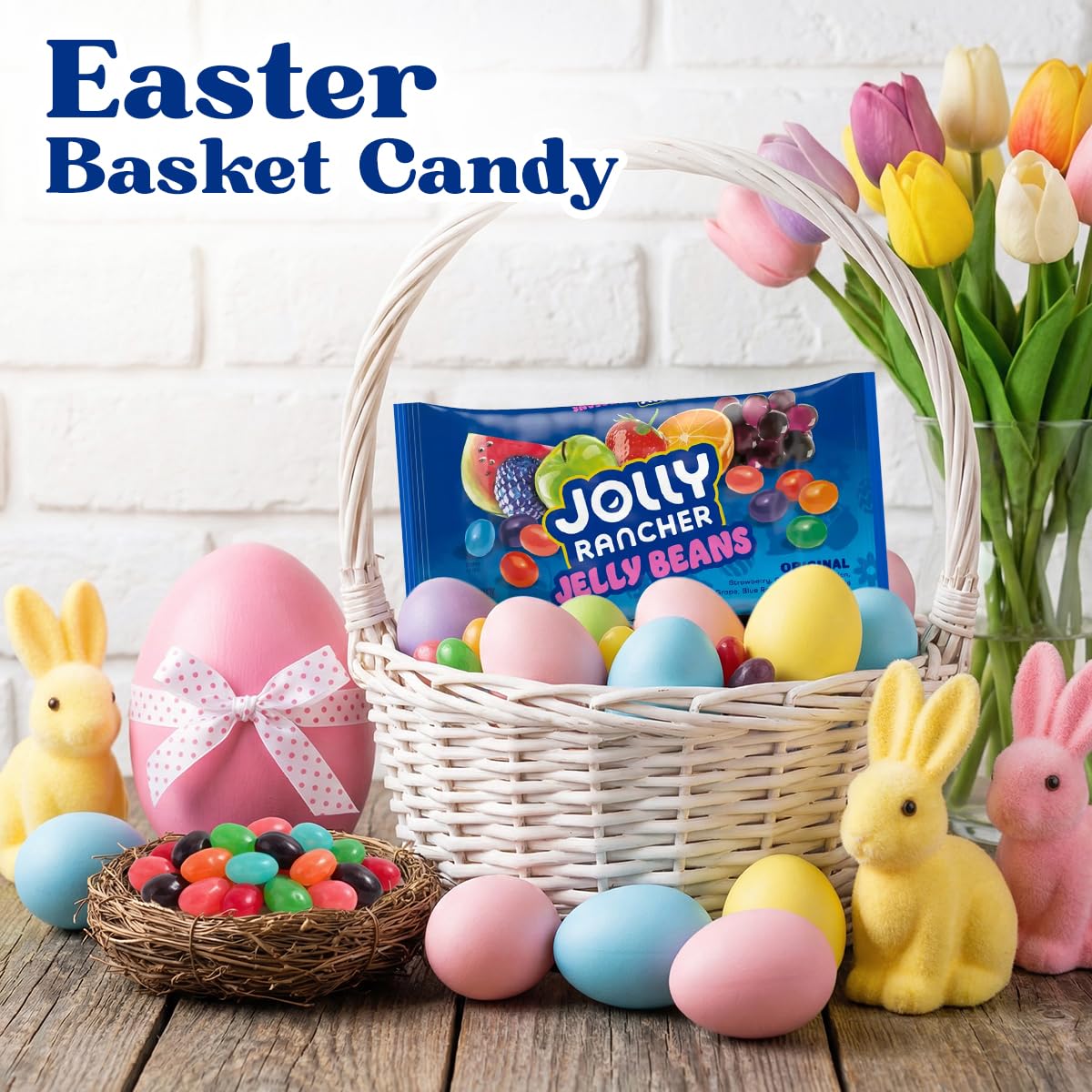 Jolly Rancher Easter Jelly Beans 2 Pack – Fruity Assorted Jelly Bean Candy, – Easter Candy for Baskets, Egg Hunts, Party Favors & Spring Treats