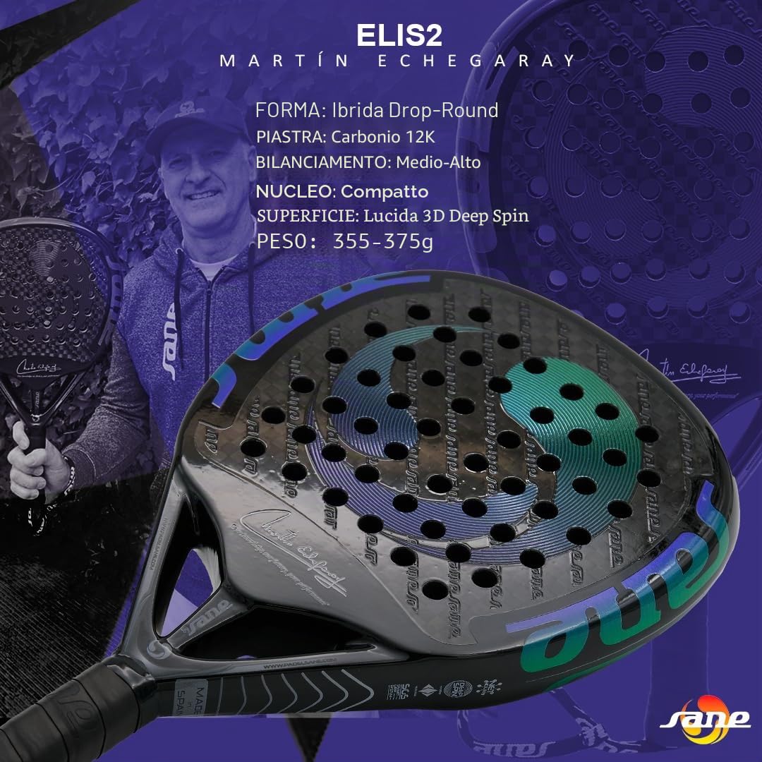 Sane ELIS2 Martín Echegaray - Racchetta da padel Sane