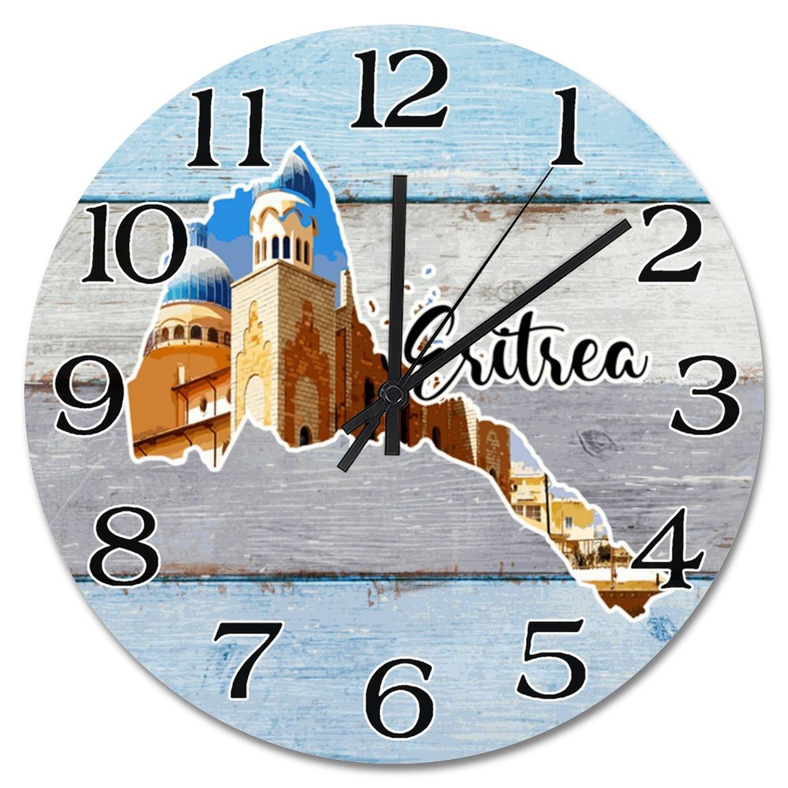 Horloge murale Érythrée pour salon moderne et décoration de maison