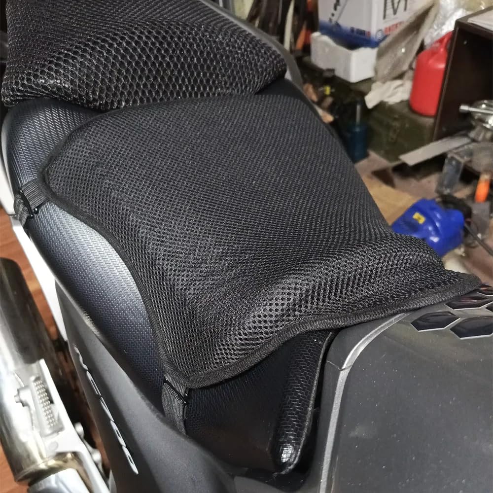 3D Wabenstruktur Motorrad Gel Sitzkissen atmungsaktiv wärmeisolierend Luftpolster Sitzbezug für Lange Fahrten kühl und stoßdämpfend