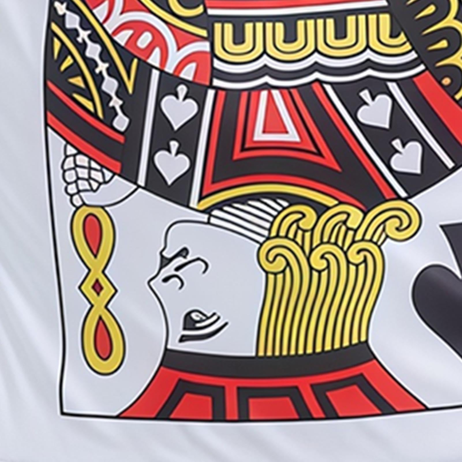 Generisch Disfraz de naipes – poliéster + divertido traje con correa para el hombro dividida | Disfraz de carnaval cosplay para fiestas de disfraces, adolescentes y adultos