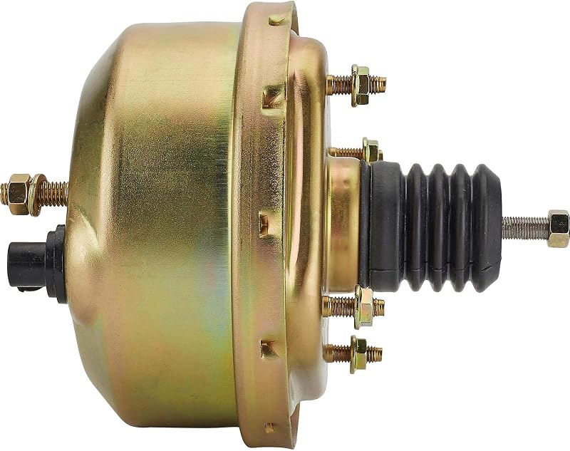 Servo-freio a vácuo Speedway Motors 7" de diafragma simples, zincado – Kit com haste, parafusos e porcas