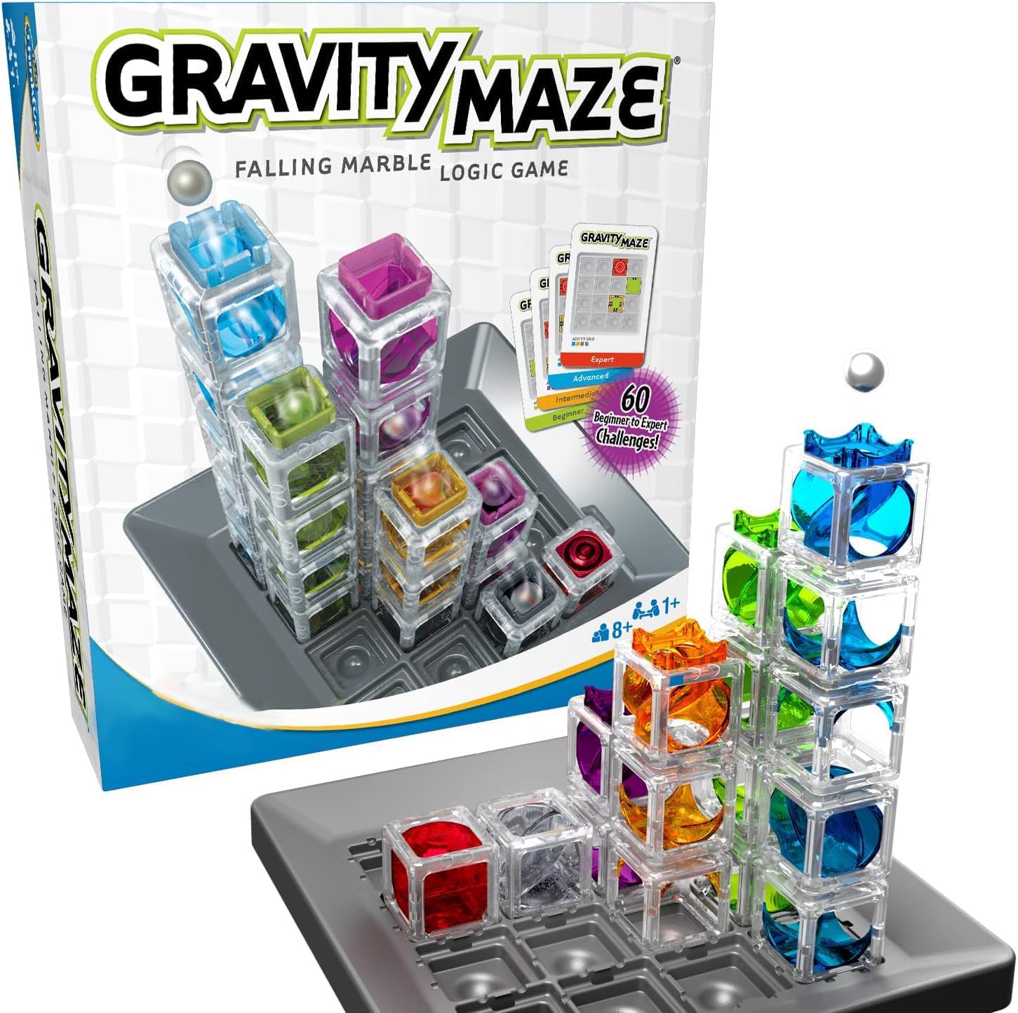 Maze Falling Marble Run Brain Game and Toy for Boys and Girls Age 3~8 and Up,Mind Puzzles for Kids, 3D Maze Puzzle for Kids
