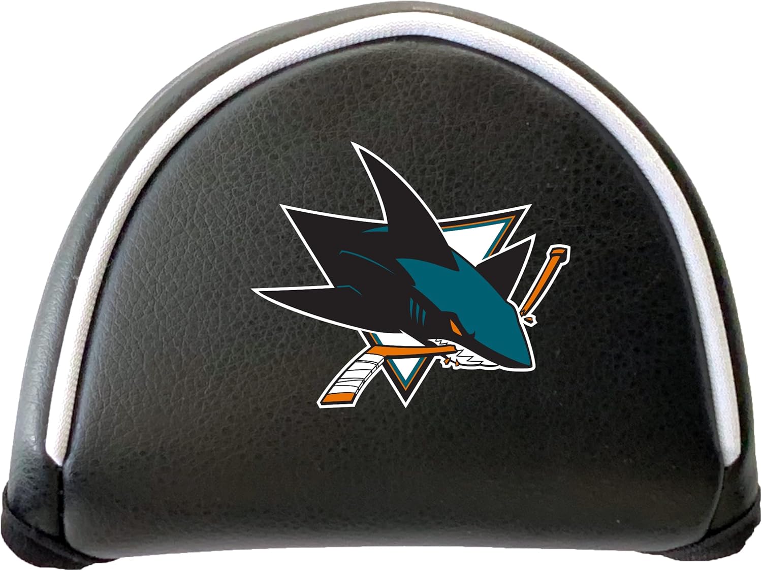 Team Golf NHL SAN Jose Sharks Putter Cover - Mallet (Color) - Printed Team Golf NHL Putter Cover - Mallet Printed, Fits Most Mallet Putters, Easily Slips on and Secures with Velcro Closure
