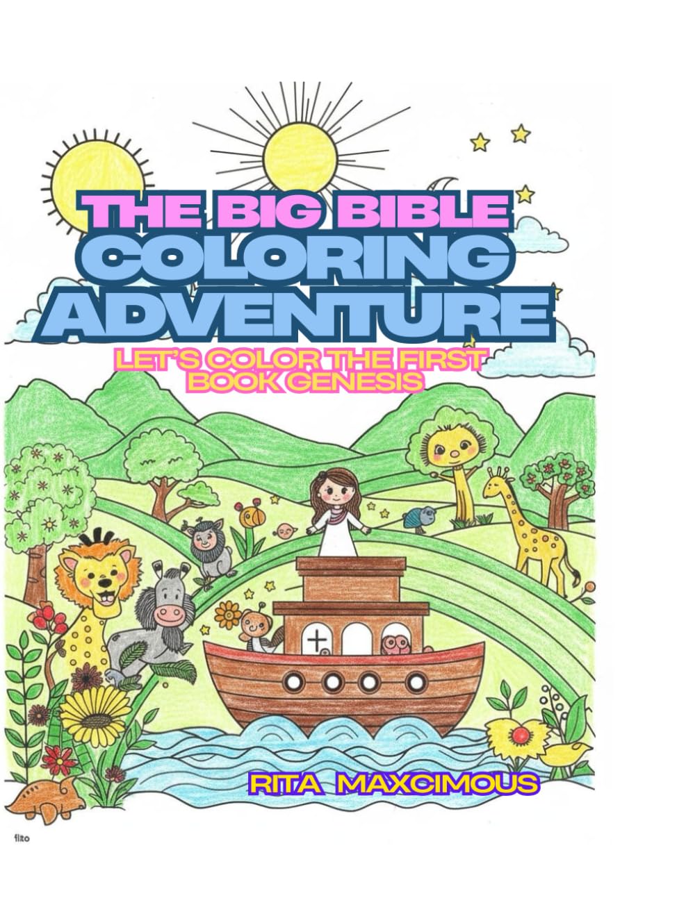 The Big Bible Coloring Adventures: The first Coloring Chapter " Genesis "