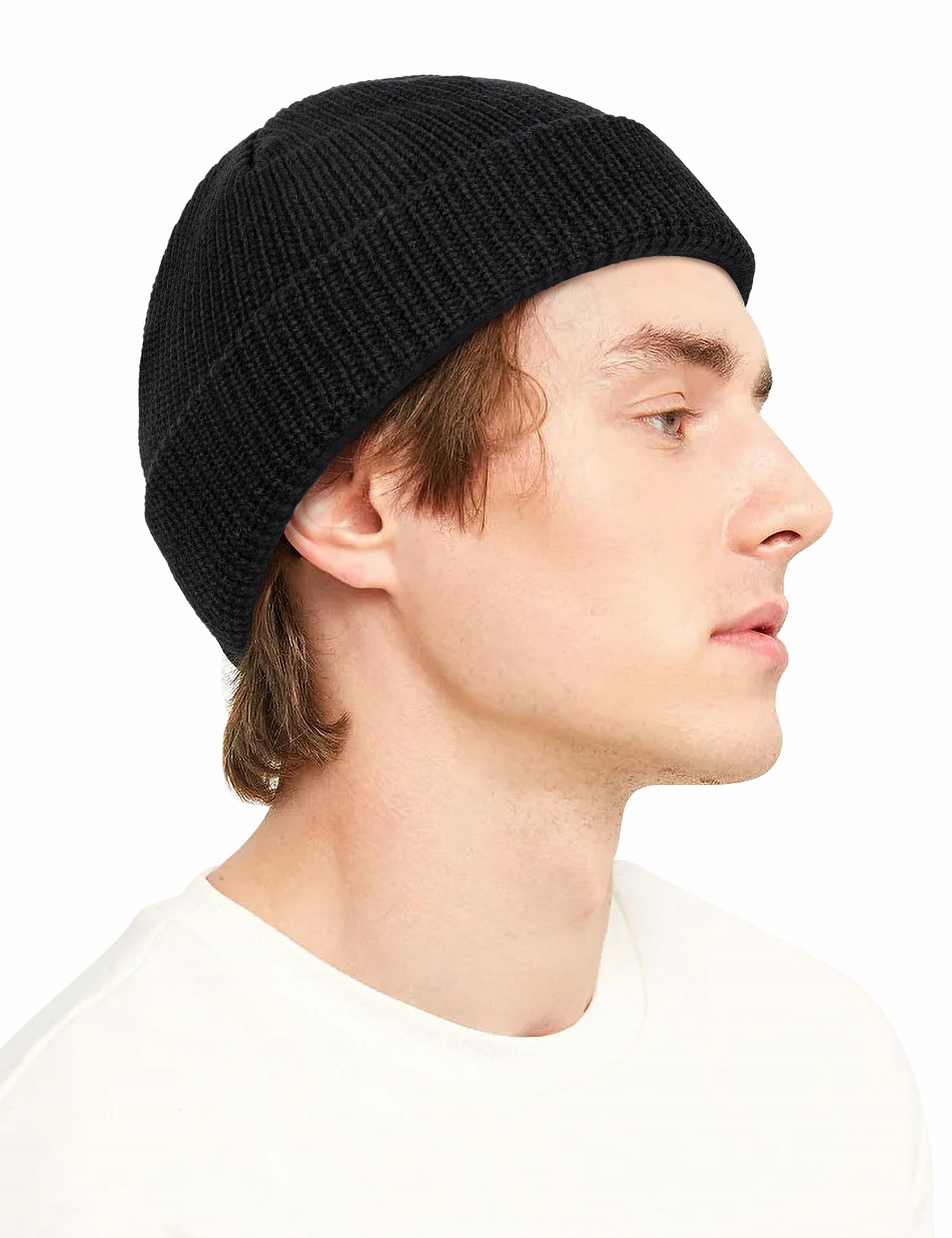 SLEEKEE 1 groene beanie-muts, vissersmuts, gebreide beanie, beanie retro muts, geschikt voor vissers, arbeiders, modekleding