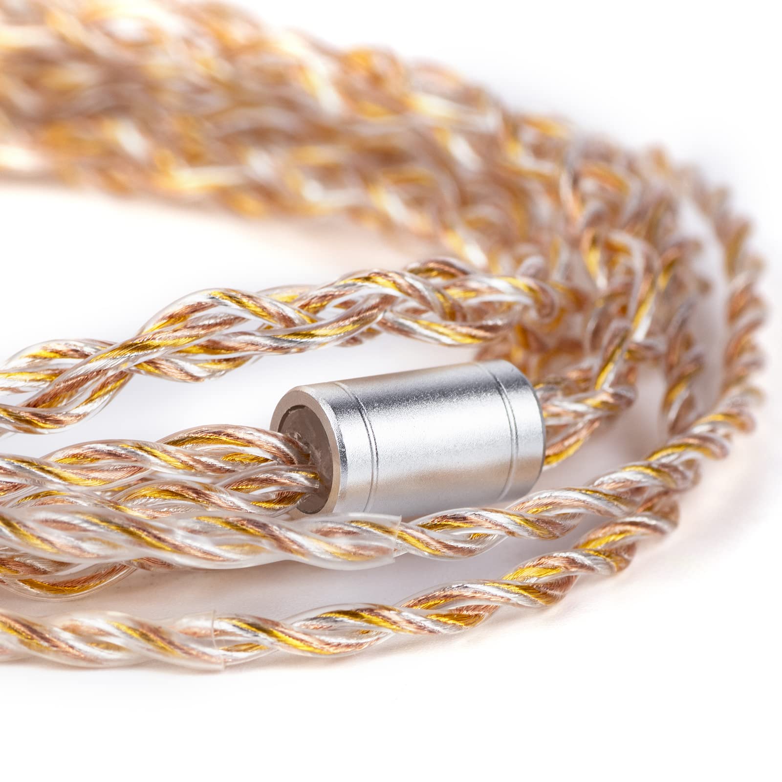 Linsoul Tripowin Petrichor 4 Noyaux 26AWG OCC Cooper+OCC Plaqué Argent +OCC Gold-Plated câble audio hi-fi amélioré avec fiche détachable 3-en-1 2.5mm/3.5mm/4.4mm (0.78 2pin)