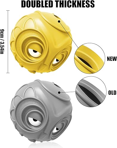 Miniatura 2 de Pelota Giggle para Perros Juguetes de Búho para Cachorro Juguete Interactivo para Perro Perros Medianos y Grandes Goma Natural Búho Lindo Diversión