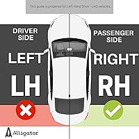 Vista 2 de ALLIGATOR AUTO LIGHTS Repuesto para Mazda 626 LX, ES 2000-2002 DOT/SAE, conjunto de faros delanteros halógenos con bombillas, lado derecho/pasajero