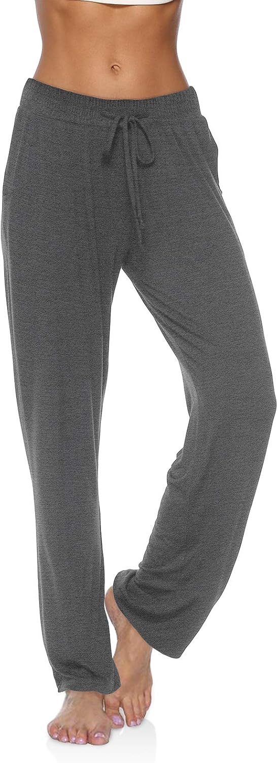 DIBAOLONG Womens Yoga Pants Wide Leg Comfy Drawstring Loose Straight Lounge Running Workout Legging - Image 2
