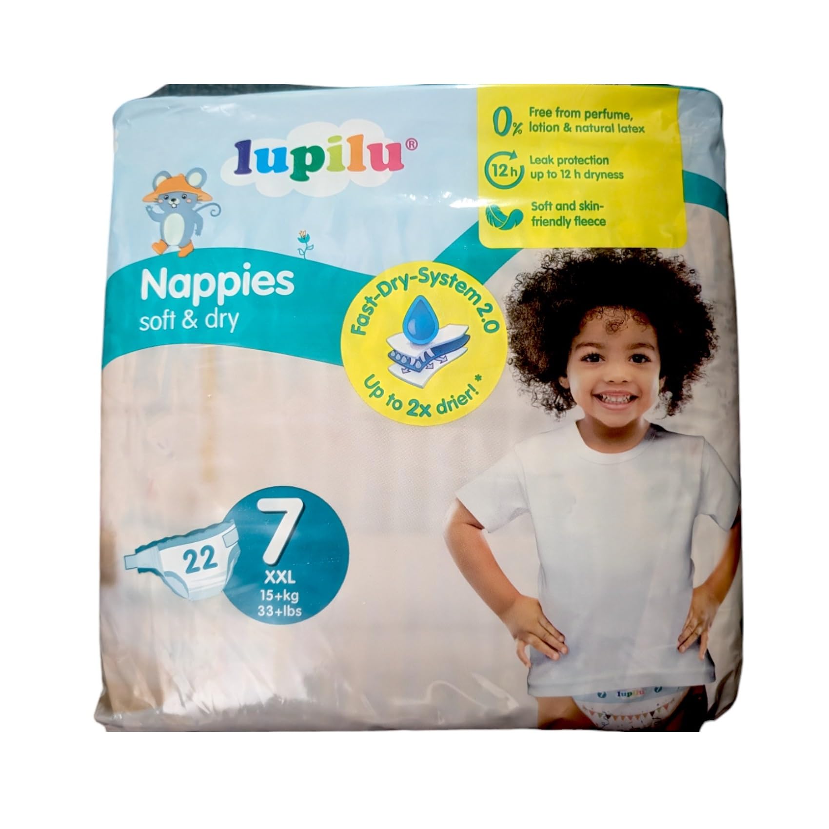 Lupilu Size 7 XXL Nappies 22 Pack