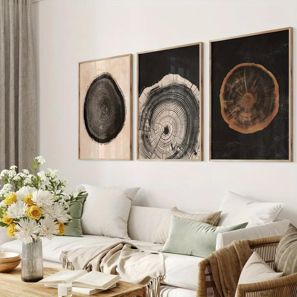 DFZEWKI Succulent Peony Canvas Wall Art Vibrant Floral Printing for Living Room Home Decor(70x90cm(26x35in) x3/No frame)