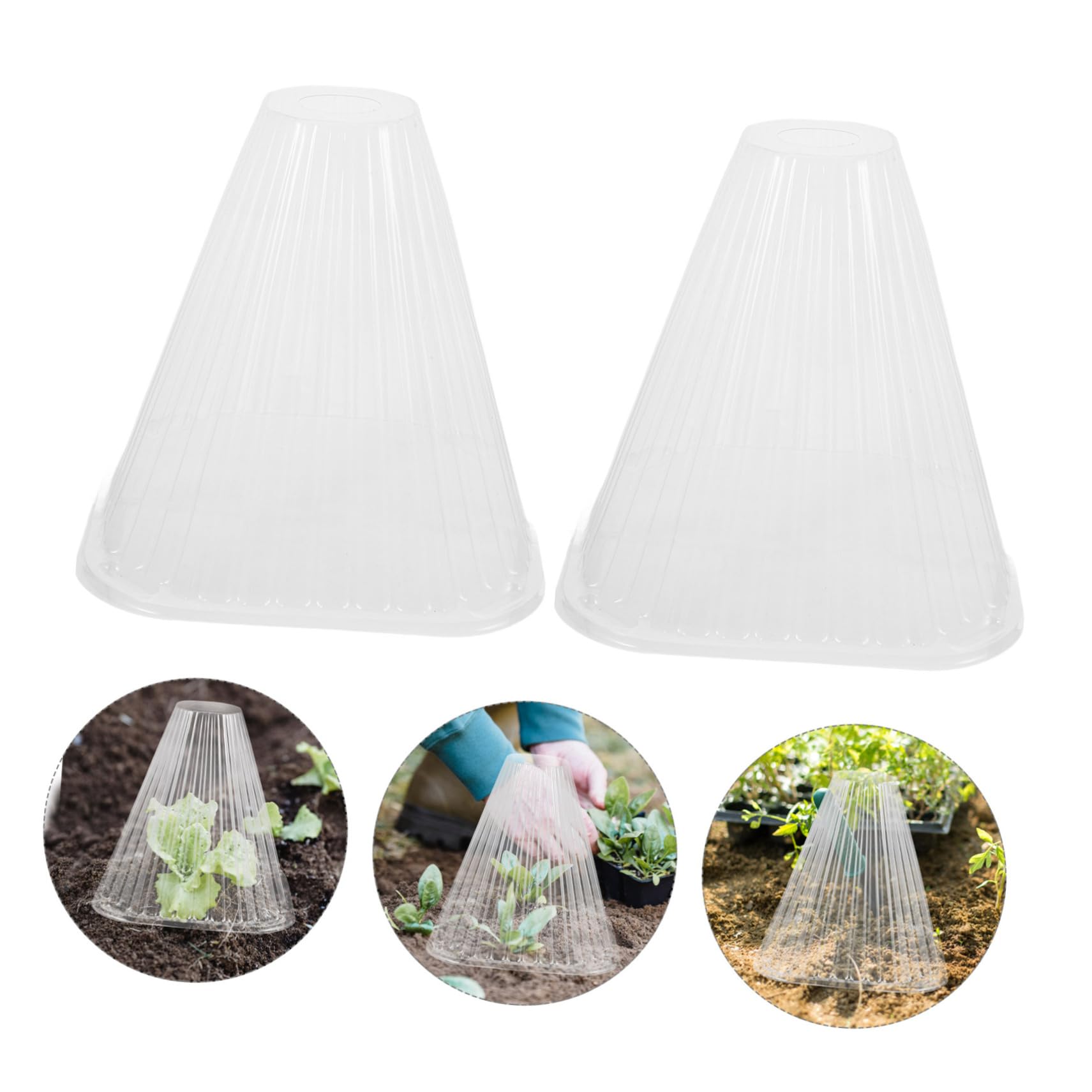 Happyyami Cloche Conique de Protection pour Plantes 10 Pièces en Pet