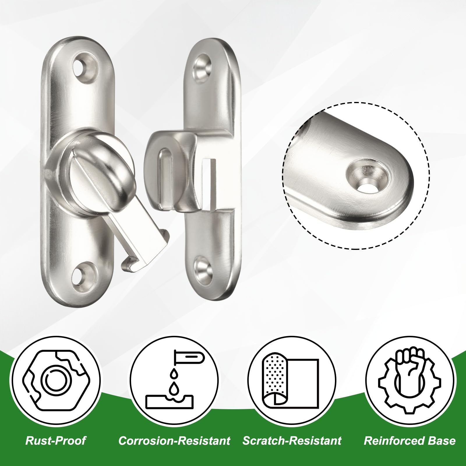 M METERXITY 1-Pack Flip Latch Gate Latch - Image 2