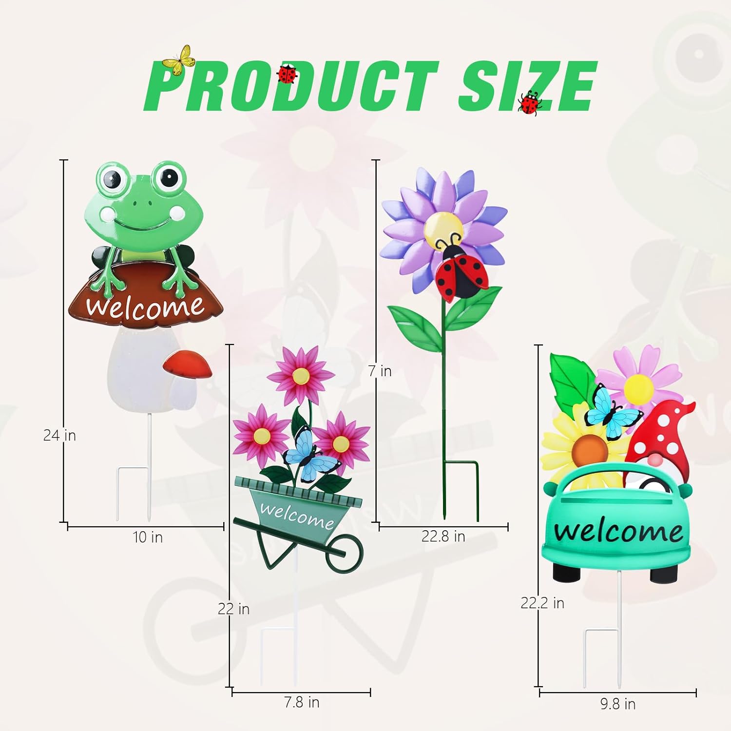 WONDER GARDEN Decorative Summer Fall Stake