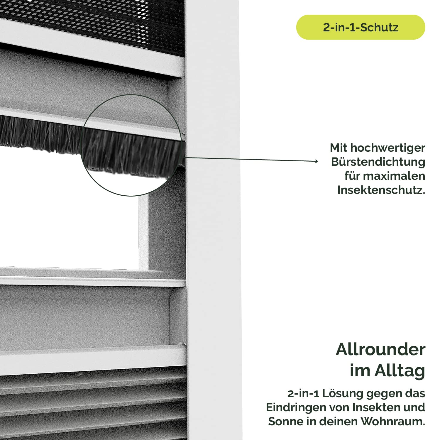 Nematek Fliegengitter Plissee für Dachfenster, weiß - Insektenschutz Dachfenster - Moskitonetz Mückengitter Fenstergitter Fliegenschutz (114 x 160 cm, Duo-Plissee)
