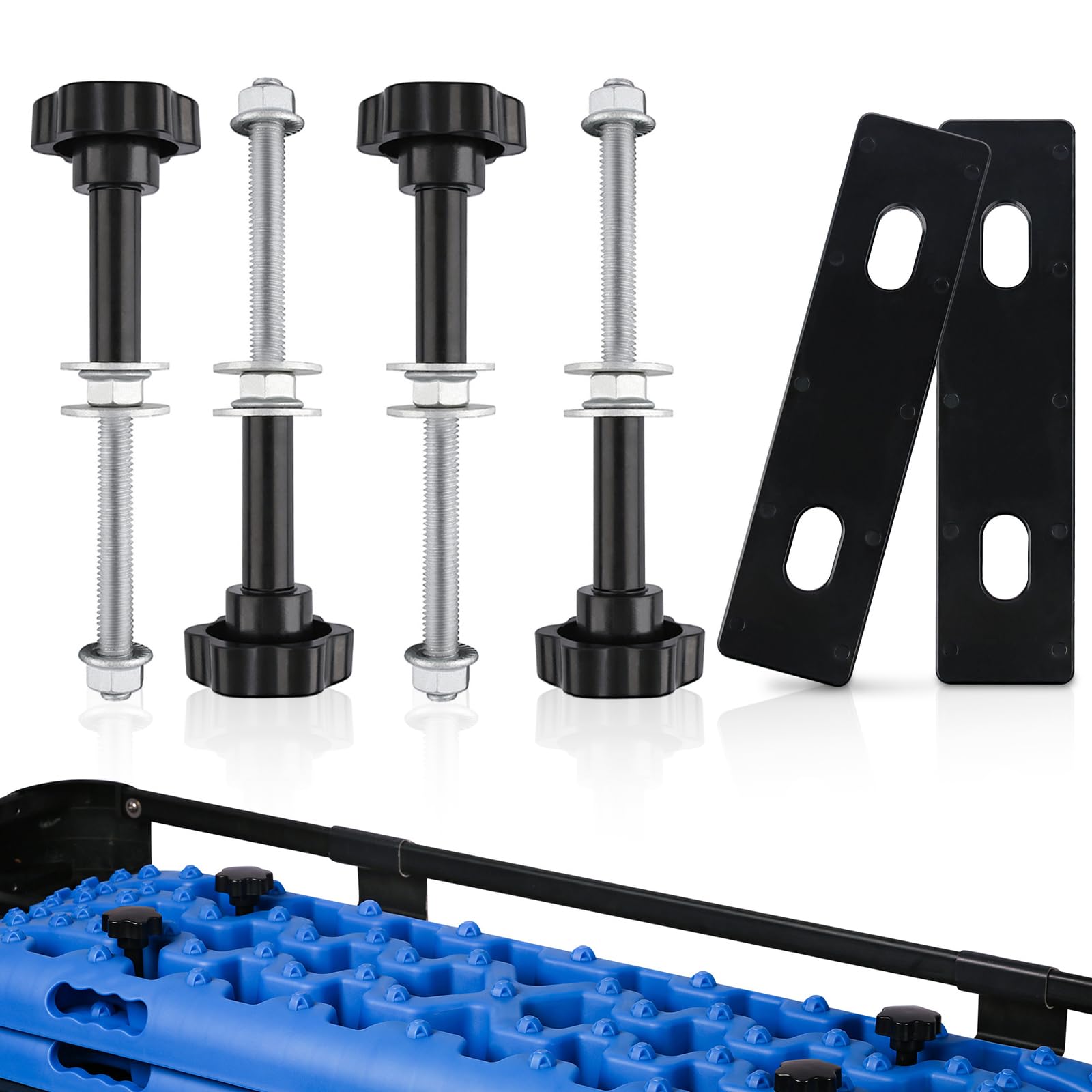 Supports de plaques de désensablage, supports de montage hors route pour plaques de désensablage, aide au démarrage pour camping-car pour X-BULL, Fieryred et Bunker Industry (Noir)