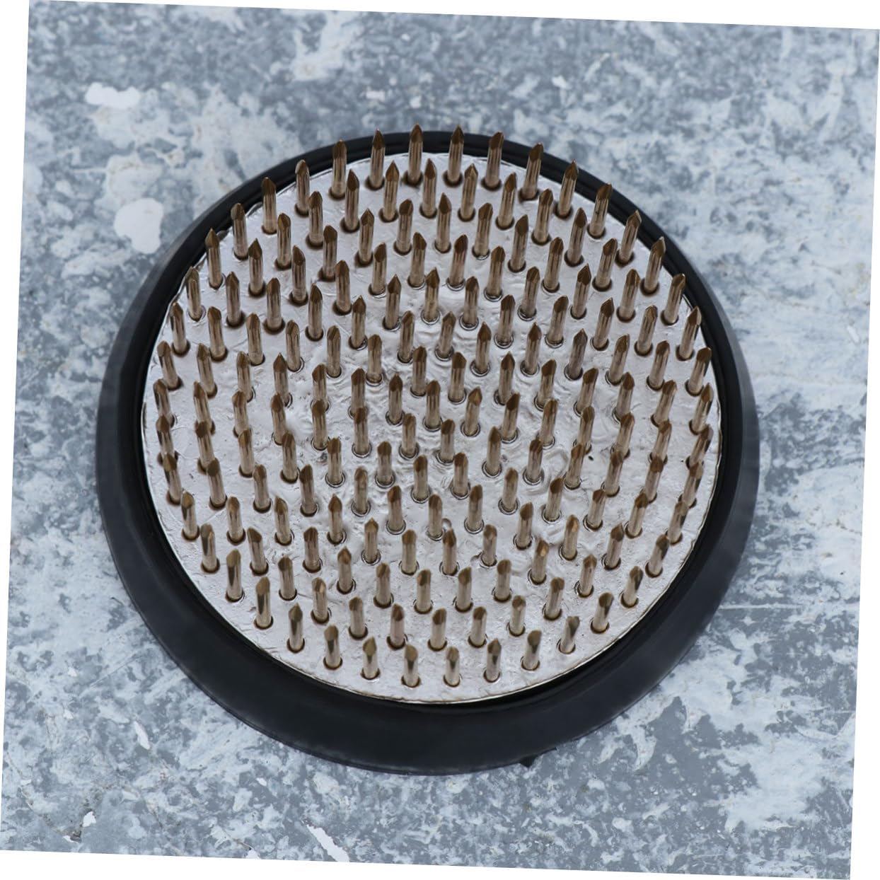 PLAFOPE 260g Copper Needle Flower Arranger for Table Flower Frog Rubber Gasket